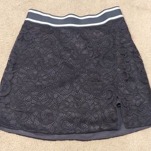 Greyson Black Lace Mini Skirt